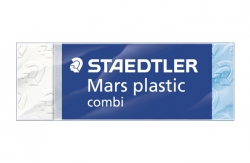 Staedtler Marsplastic Combi Eraser - White for Pencil/Blue for Ink
