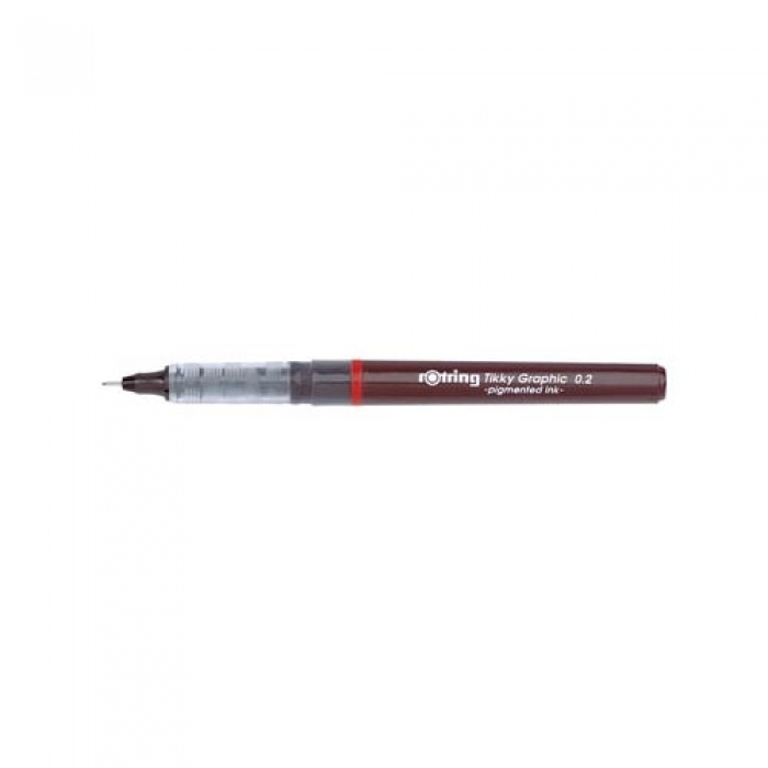 Rotring Tikky Graphic Drawing Pen - Pigment Ink - 0.4 mm - Black Ink