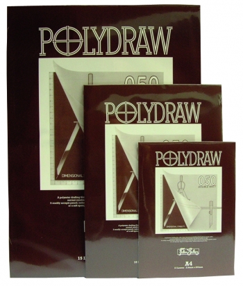 A3 Polydraw Drafting Film Pad 50 Micron, 15 sheets per pad