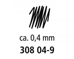 0.4mm Staedtler pigment liner