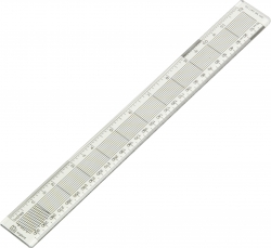 300mm Blundell Harling Acrylic Graphics Ruler